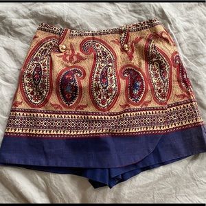 Vintage hand made printed skort